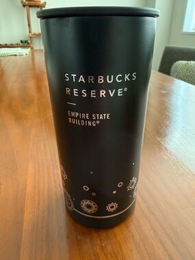 Starbucks Reserve Black Travel Tumbler with Gold Accents